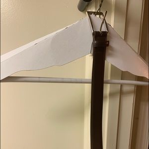Brooks Brother Italian leather brown belt size 36.